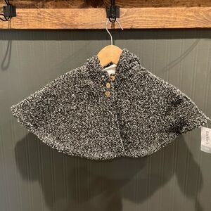 Carter’s Shawl poncho cape 6mo hood fleece baby outerwear girls cover up NEW‎